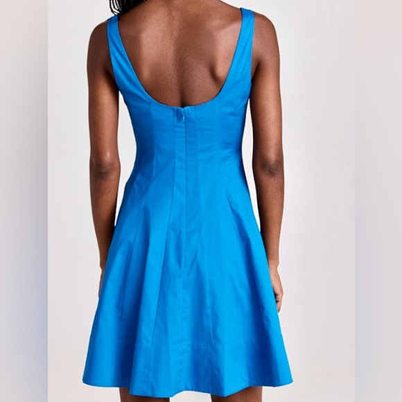 NWT Staud Wells Mini Dress Island Blue - Picture 8 of 16